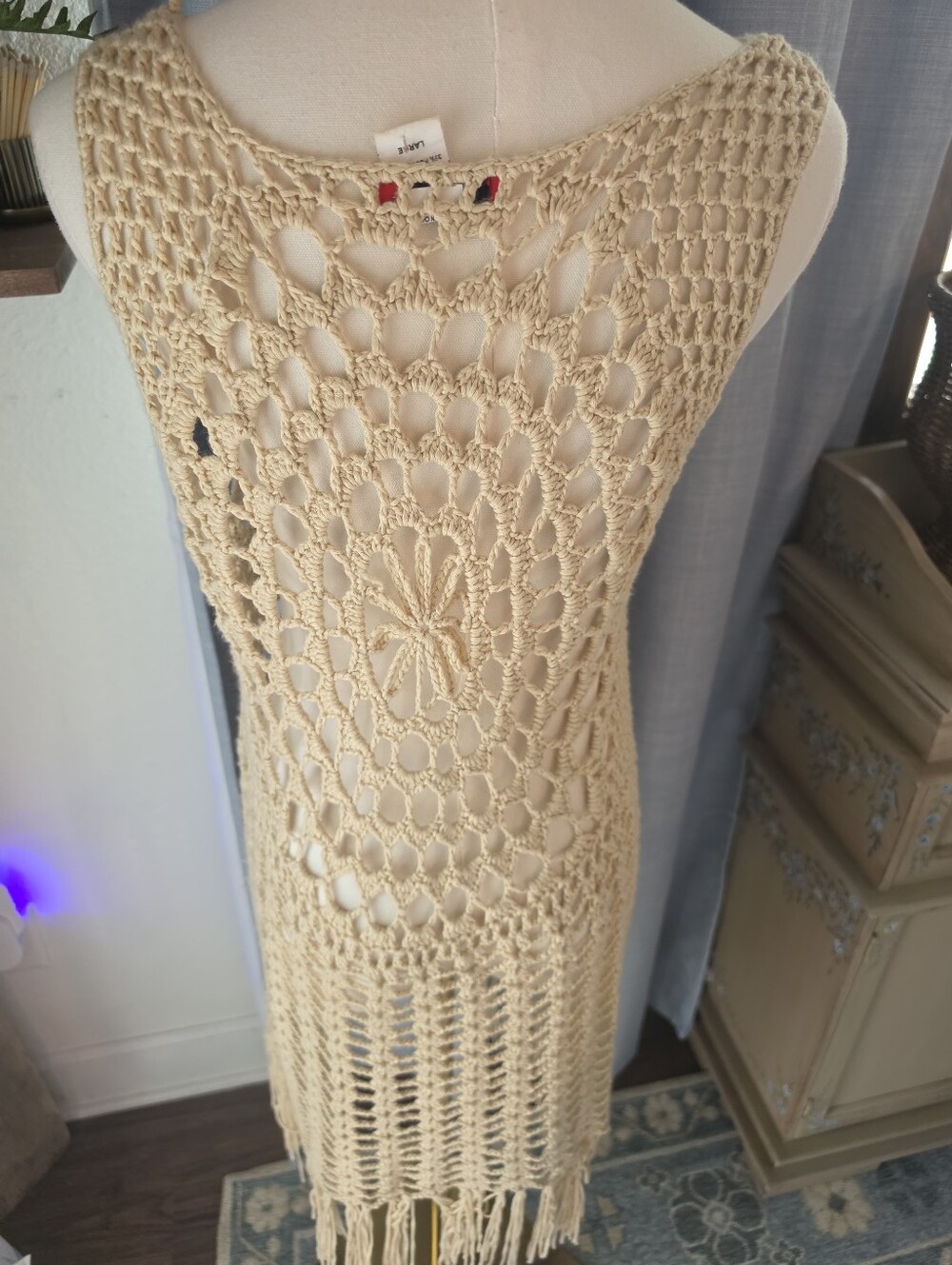Vintage Crochet Vest - Picture 3 of 5